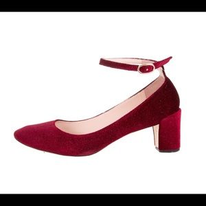 Repetto Velvet Mary Jane Pumps Size 40